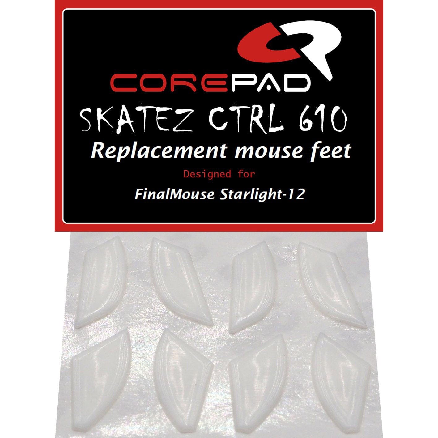 Feet chuột PTFE Corepad Skatez CTRL Finalmouse Starlight-12 Medium & Small / Ultralight X Cheetah (S) & Lion (M) & Tiger (L) (2 bộ).