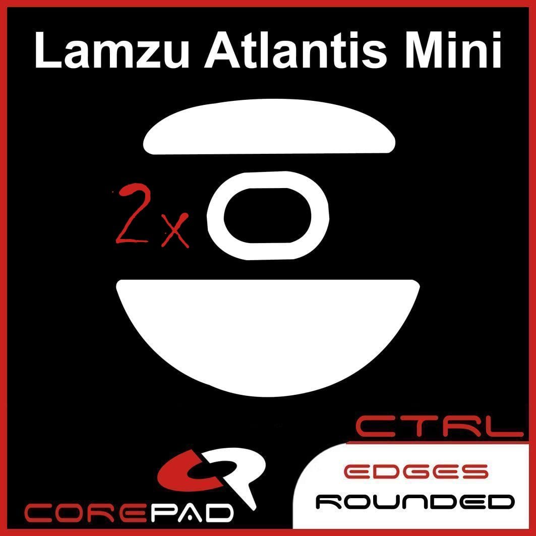 2 bộ Feet chuột PTFE Corepad Skatez CTRL Lamzu Atlantis Mini Wireless