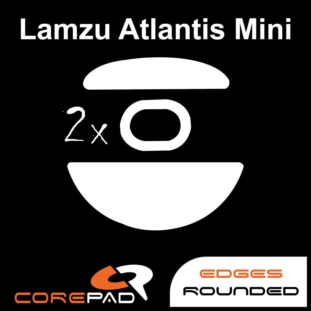 2 bộ Feet chuột PTFE Corepad Skatez PRO Lamzu Atlantis Mini Wireless