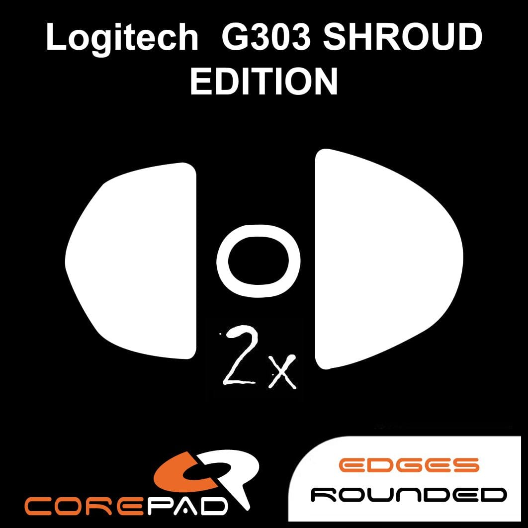 Feet chuột PTFE Corepad Skatez PRO Logitech G303 Shroud Edition (2 bộ).