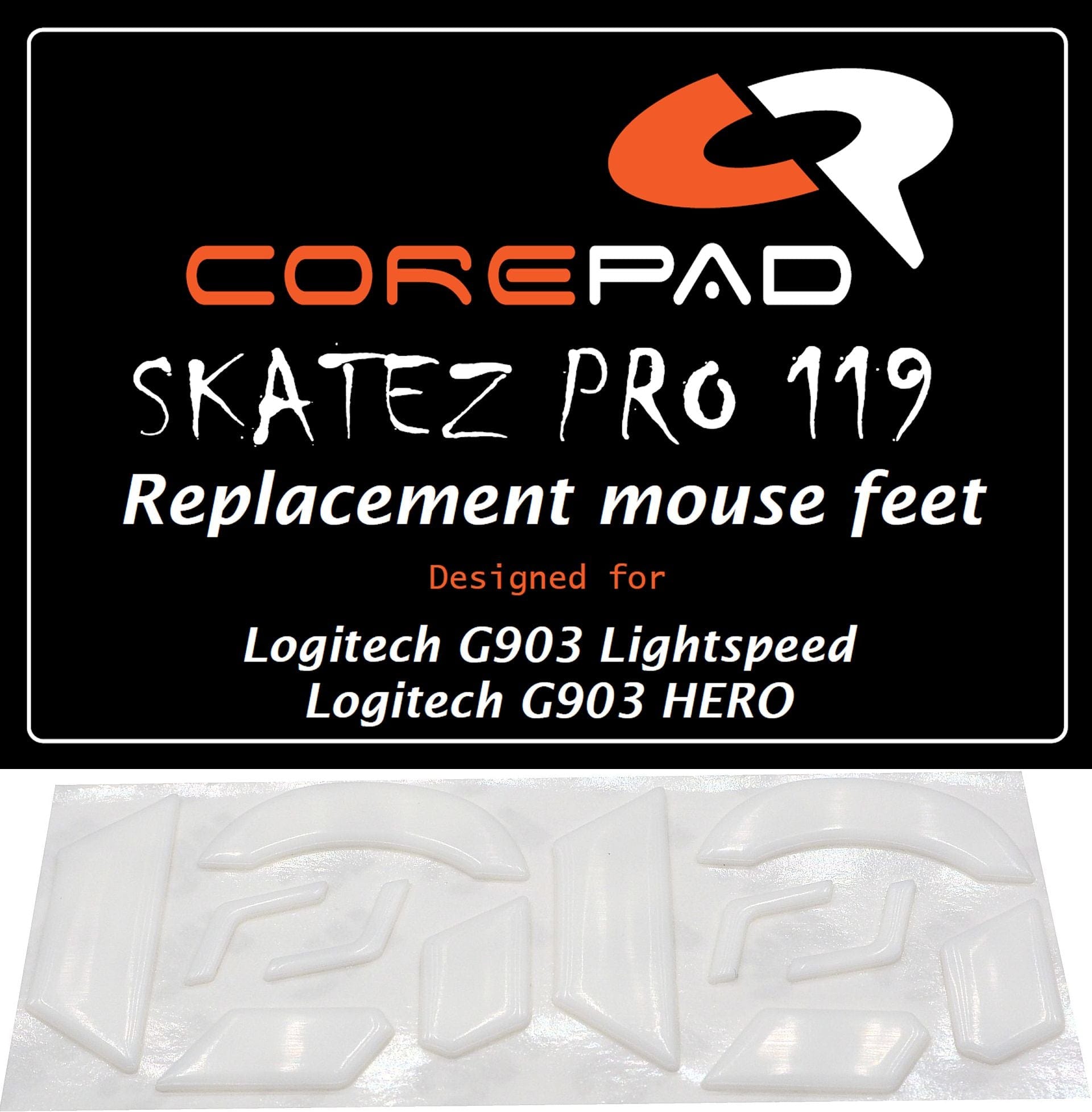 2 bộ Feet chuột PTFE Corepad Skatez PRO Logitech G903 Lightspeed / Logitech G903 HERO Lightspeed