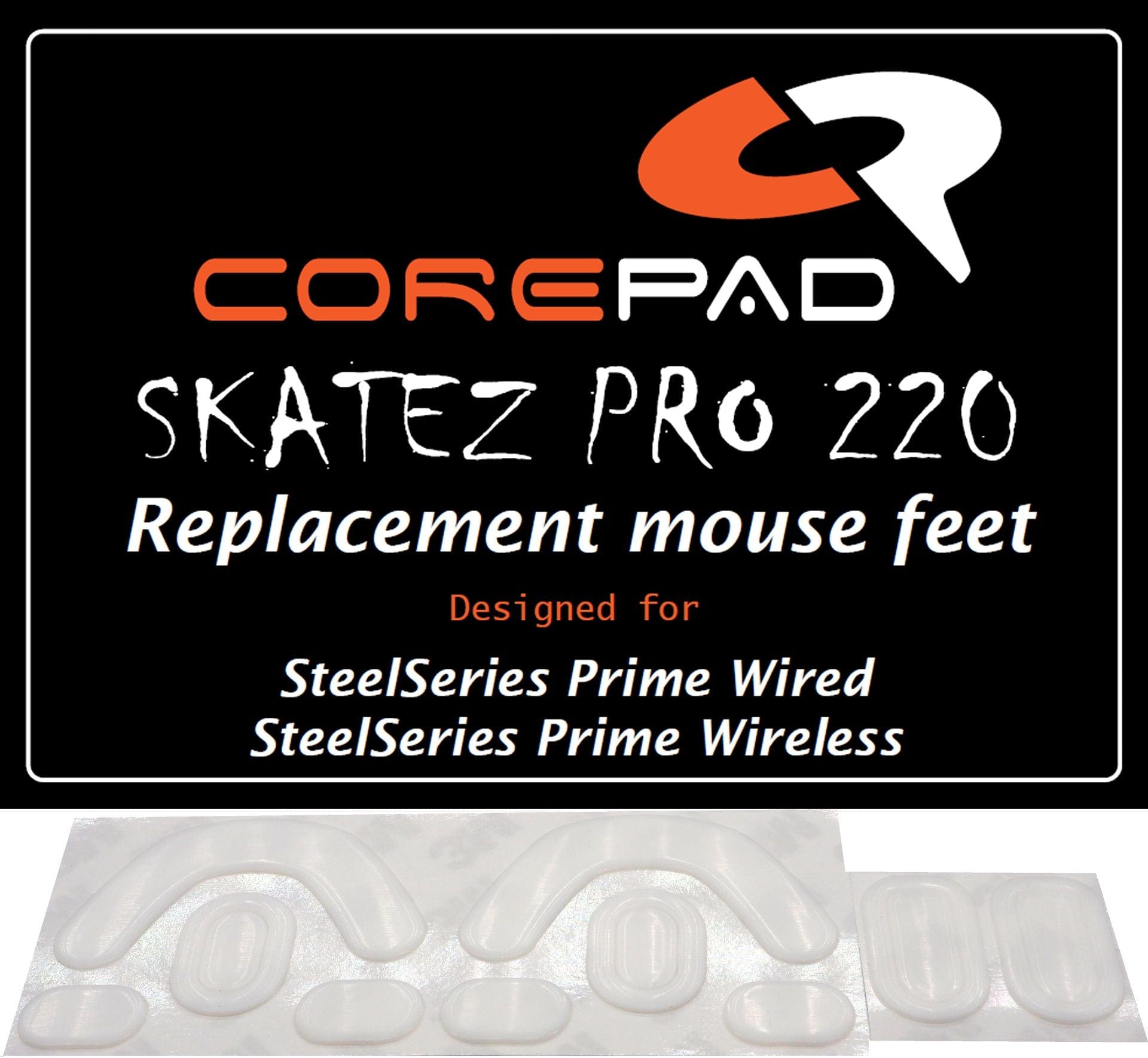 2 bộ Feet chuột PTFE Corepad Skatez PRO SteelSeries Prime Wired / Prime Wireless / Prime+ / Prime Neo Noir Edition
