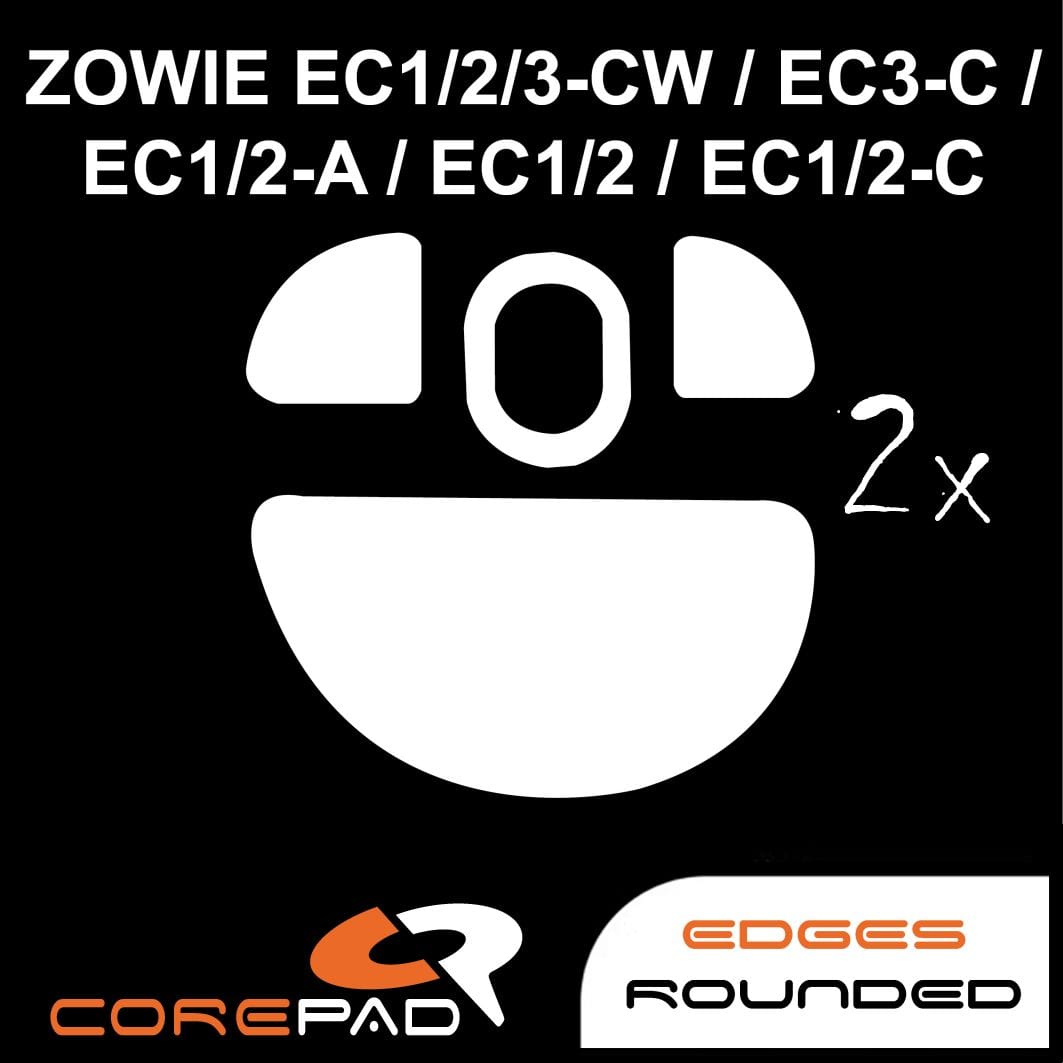 2 bộ Feet chuột PTFE Corepad Skatez PRO Zowie EC1-CW / EC2-CW / EC3-CW