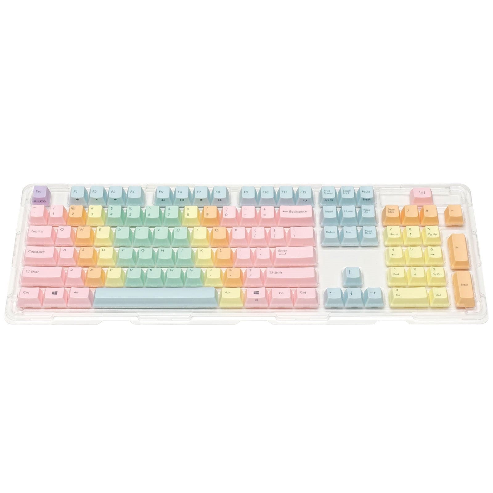 Bộ keycap Filco Macaron 104 phím - Chữ mặt trên.