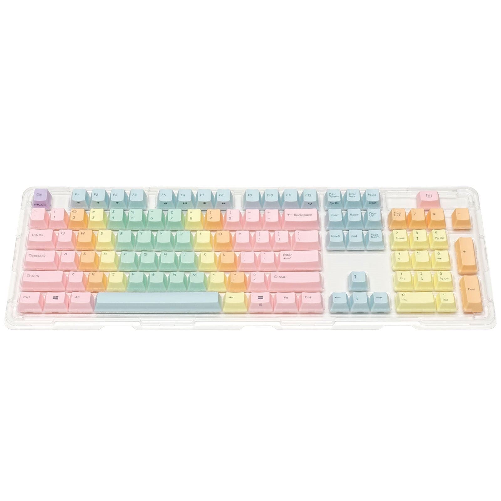 Bộ keycap Filco Macaron 104 phím - Chữ mặt trên