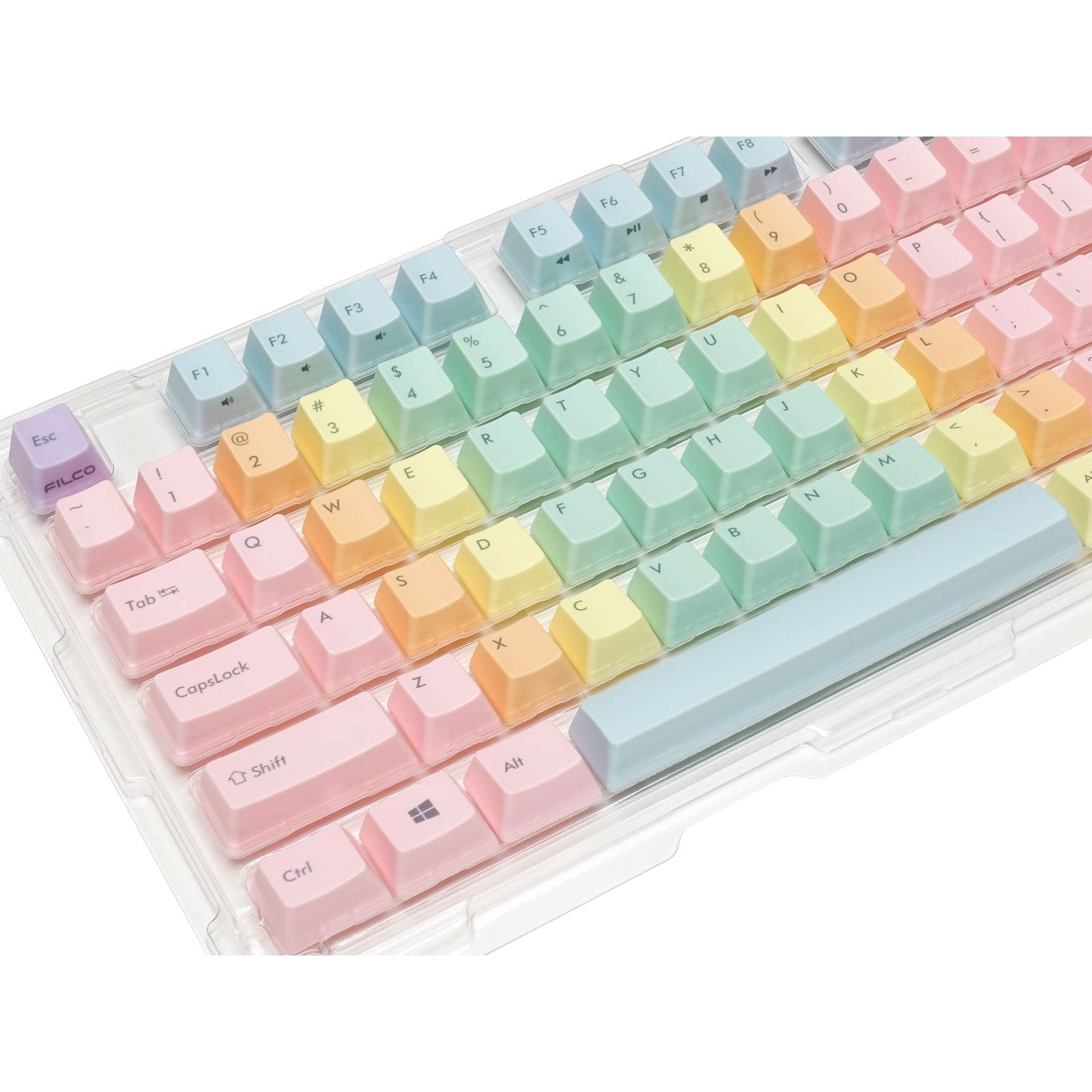 Bộ keycap Filco Macaron 104 phím - Chữ mặt trên.