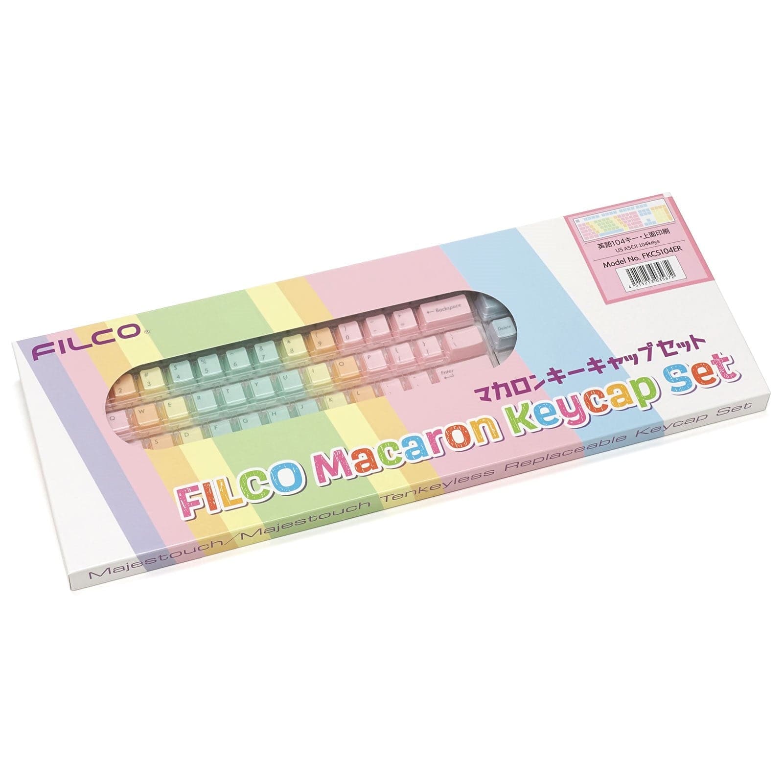 Bộ keycap Filco Macaron 104 phím - Chữ mặt trên