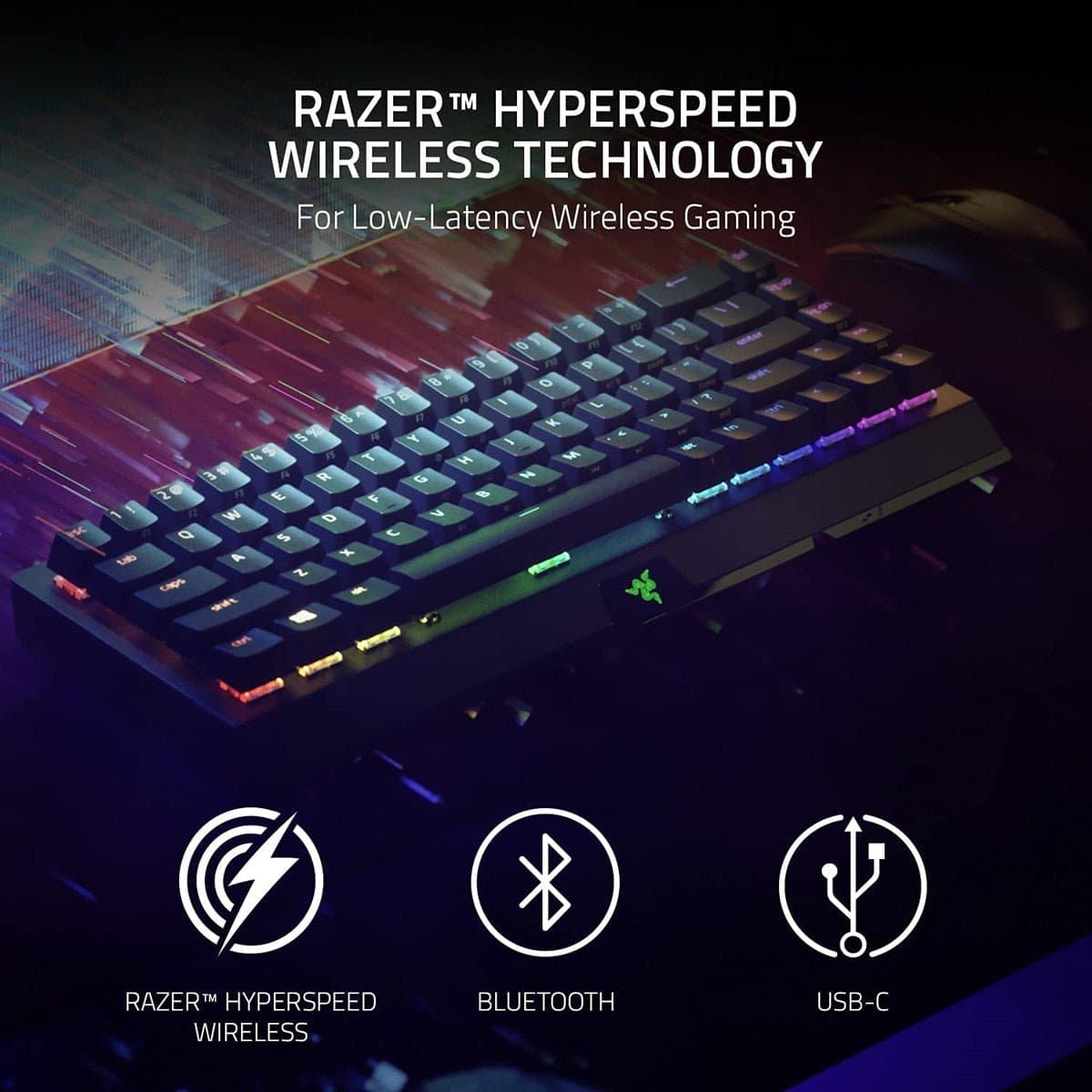 Bàn phím cơ Razer Blackwidow V3 Mini Hyperspeed