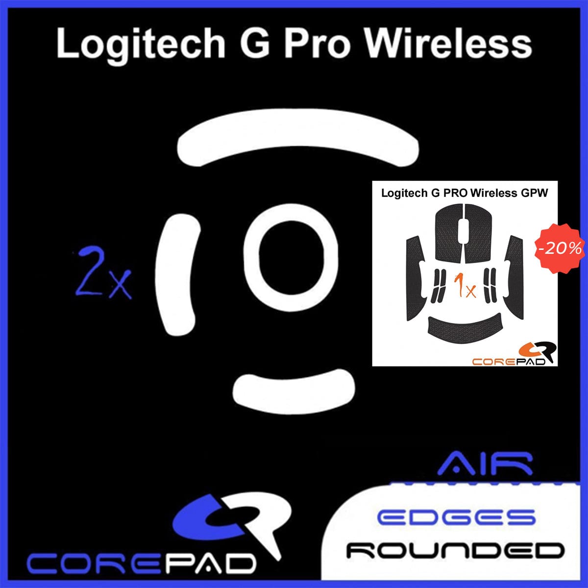 Bundle Feet + Grip tape Corepad - Logitech G PRO Wireless
