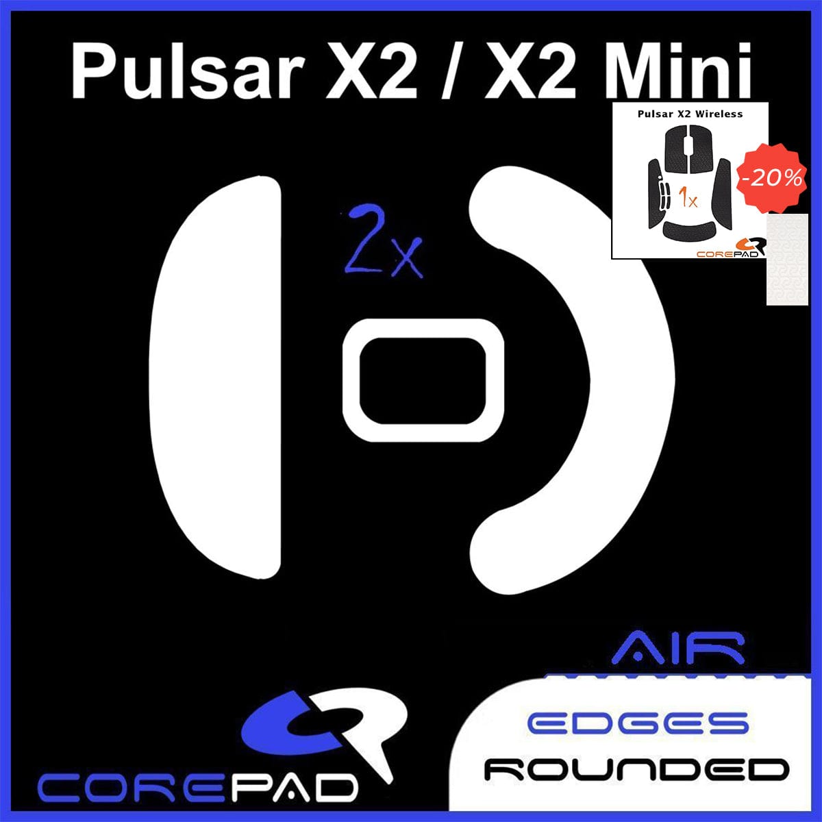 Bundle Feet + Grip tape Corepad - Pulsar X2