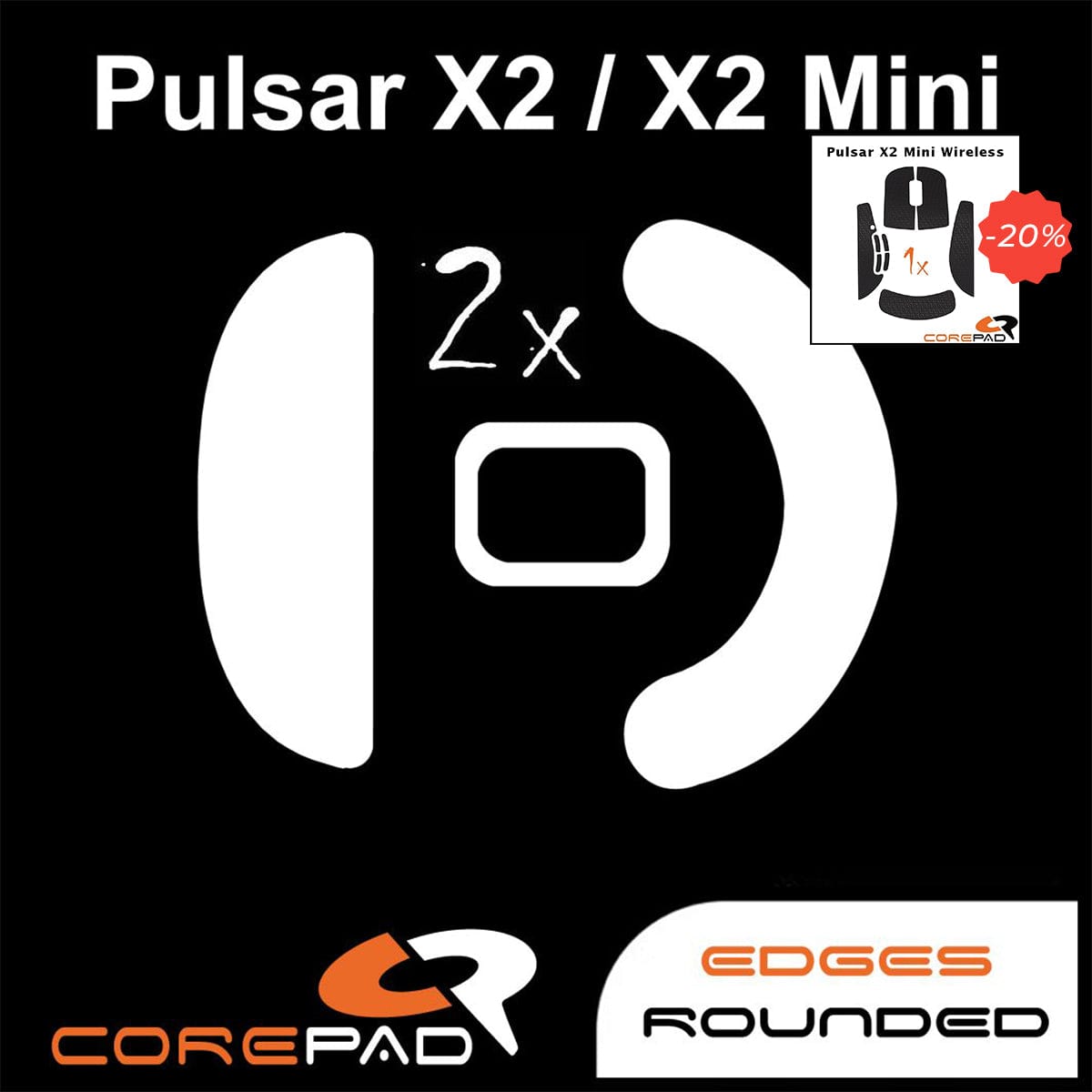 Bundle Feet + Grip tape Corepad - Pulsar X2 Mini.