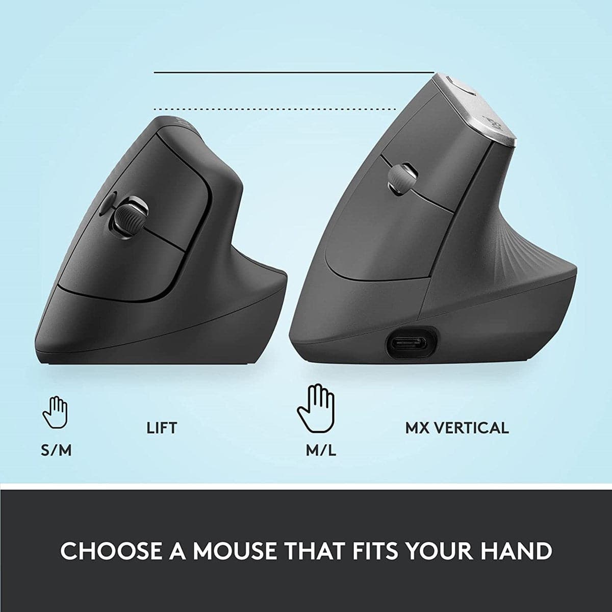 Chuột công thái học Logitech Lift Vertical