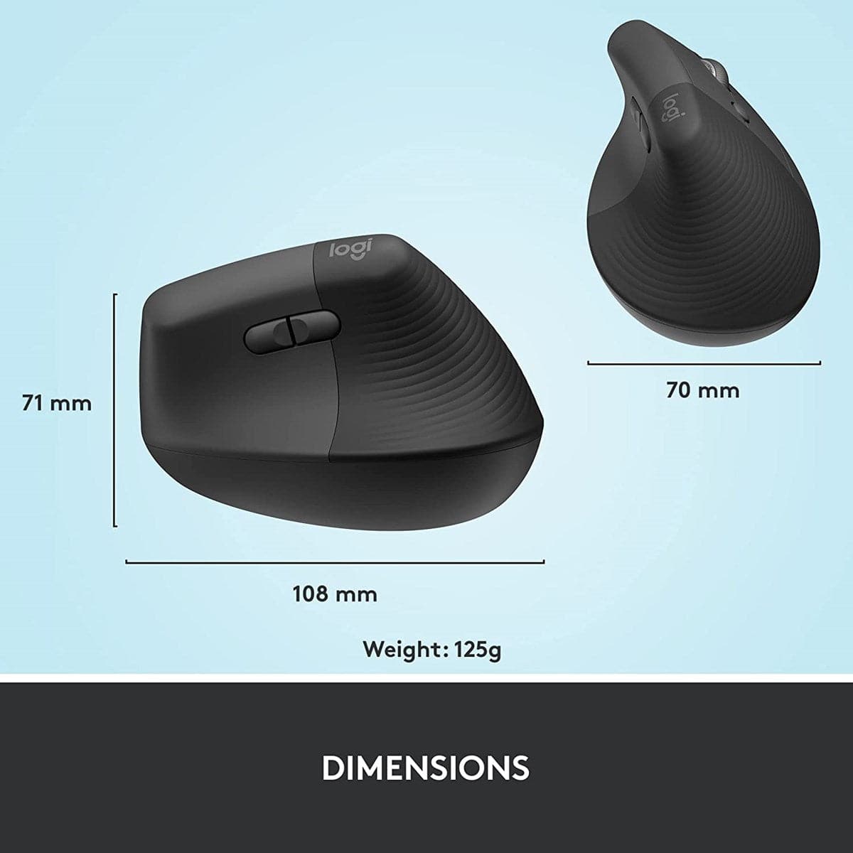 Chuột công thái học Logitech Lift Vertical