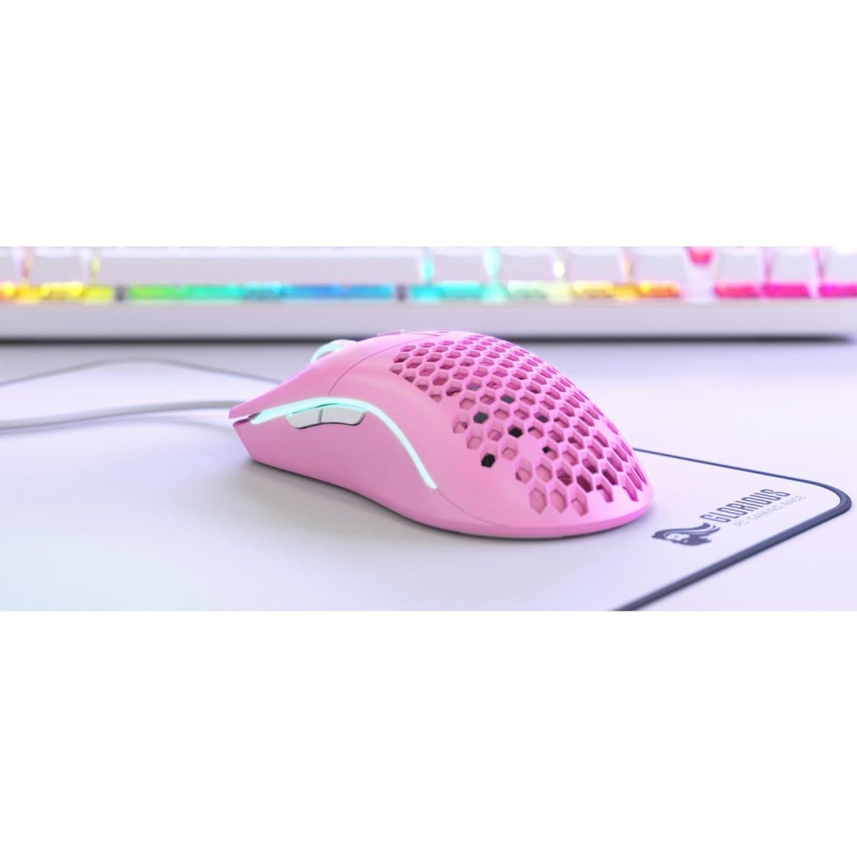 Chuột đối xứng siêu nhẹ Glorious Model O | Matte Pink (Forge Limited Edition)