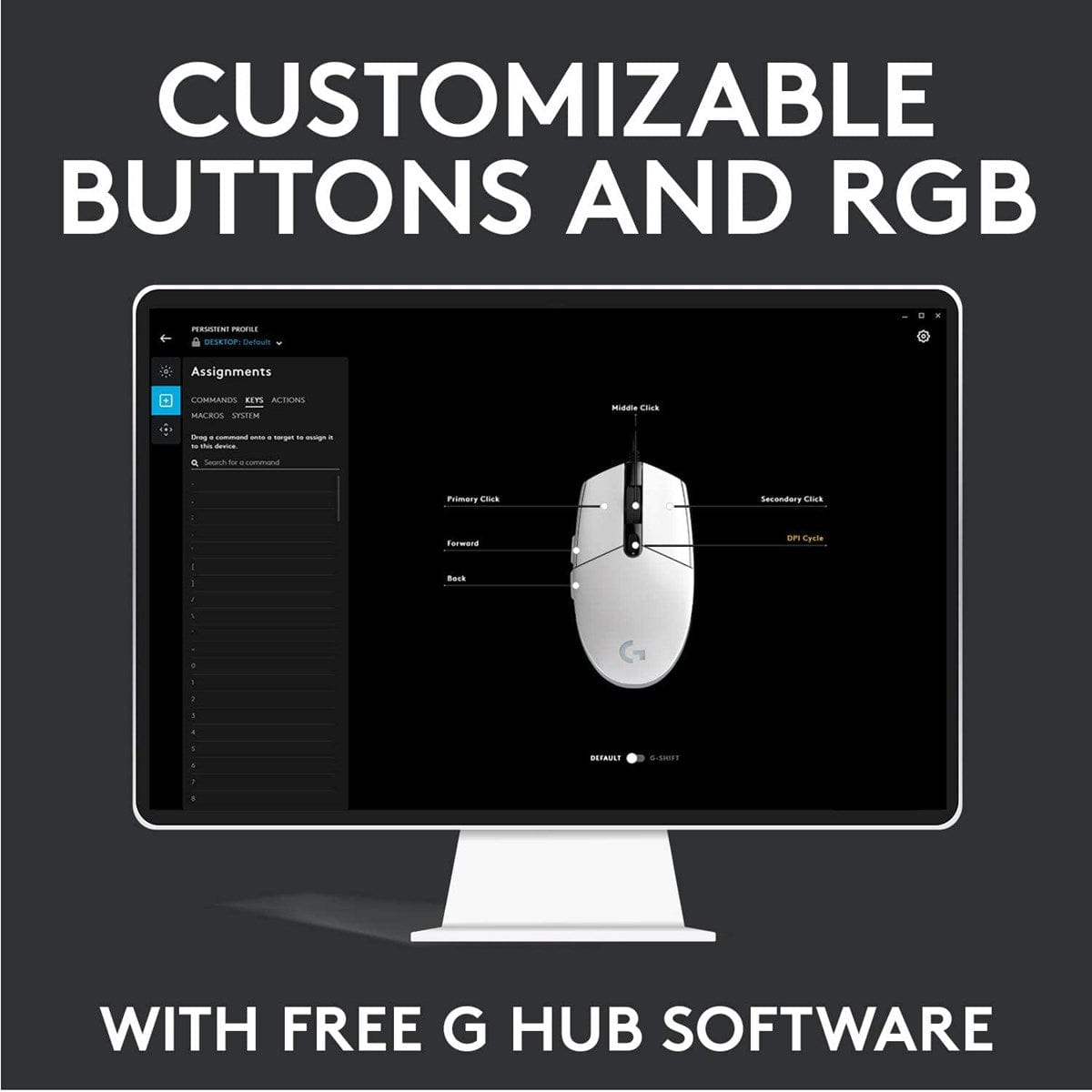 Chuột Logitech G102 Gen2 Lightsync.