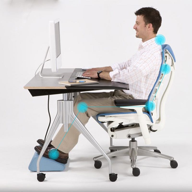 Kệ để chân ghế văn phòng cao cấp - Da Microfiber