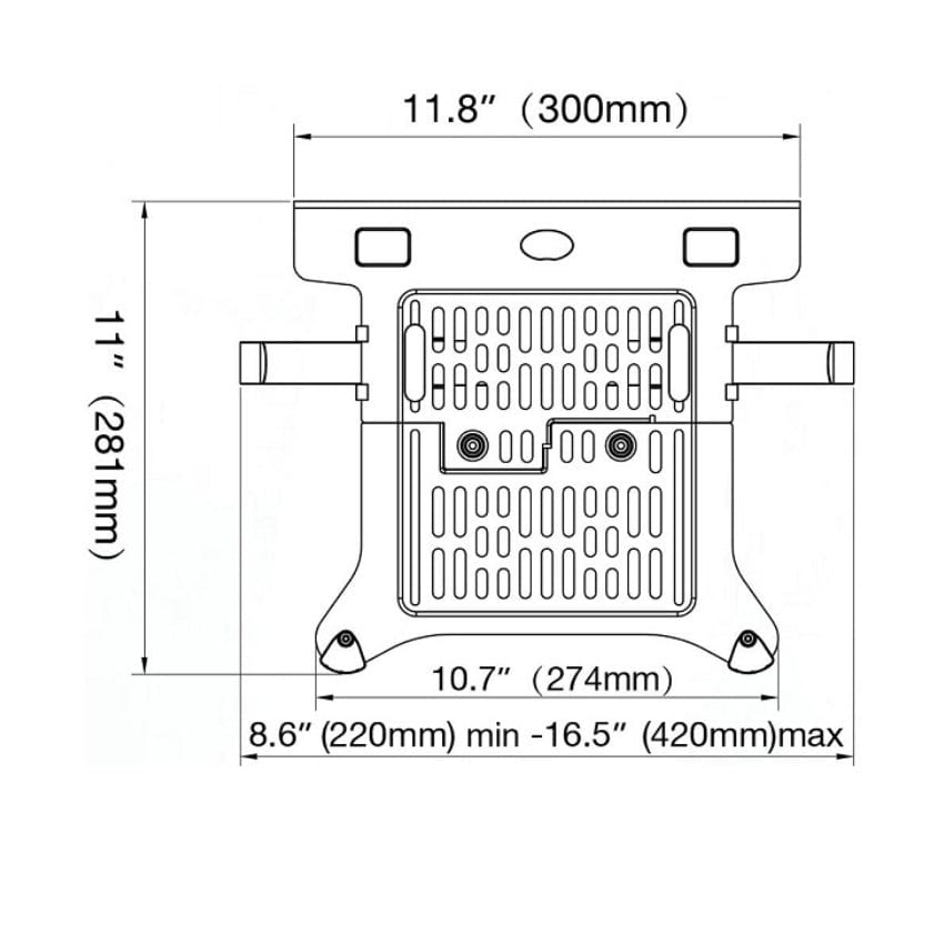 Kệ đỡ laptop, máy tính bảng gắn tay đỡ màn hình North Bayou FP-2.