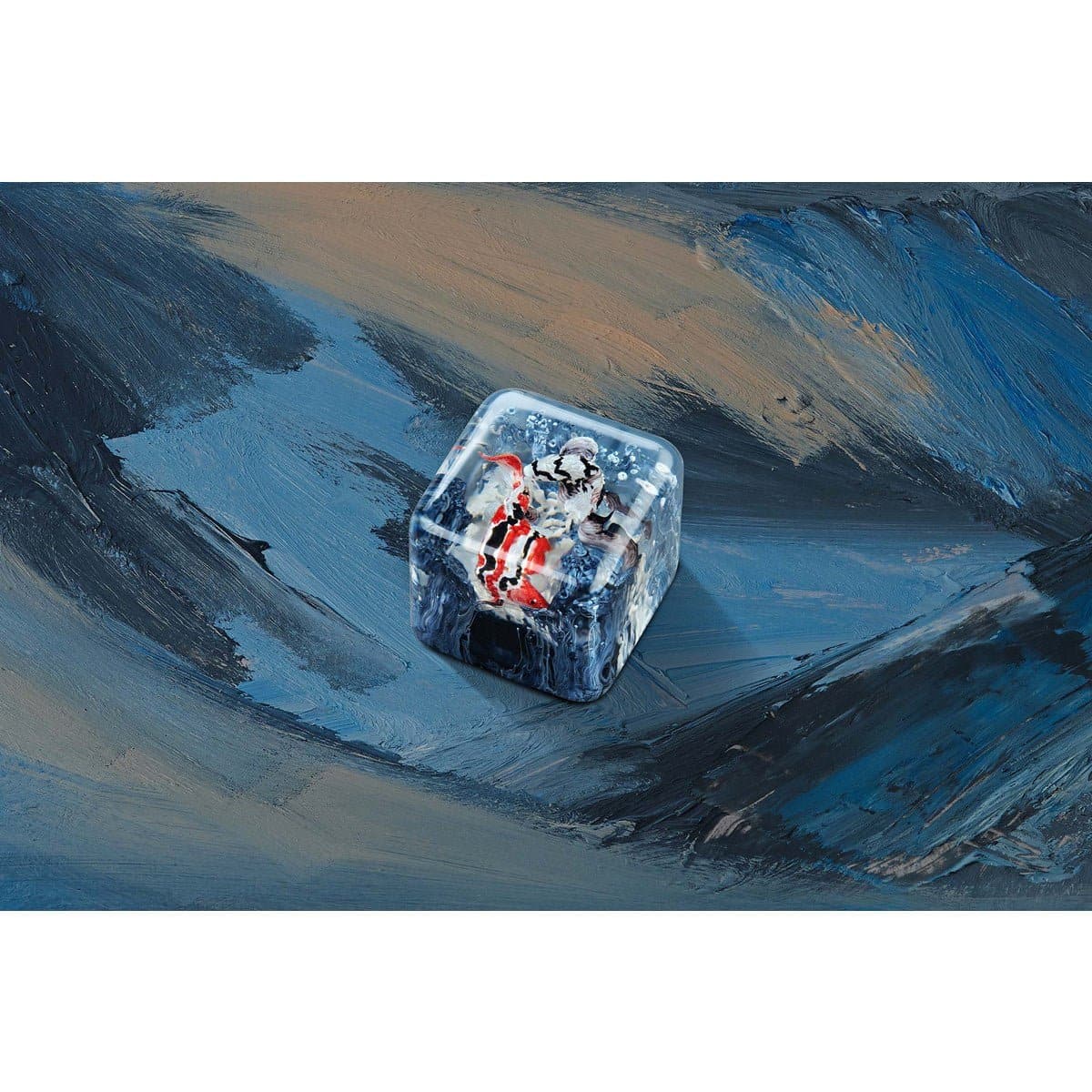 Keycap Artisan Jelly Key Zen Pond IV – God’s creation artisan | Midnight Tancho.