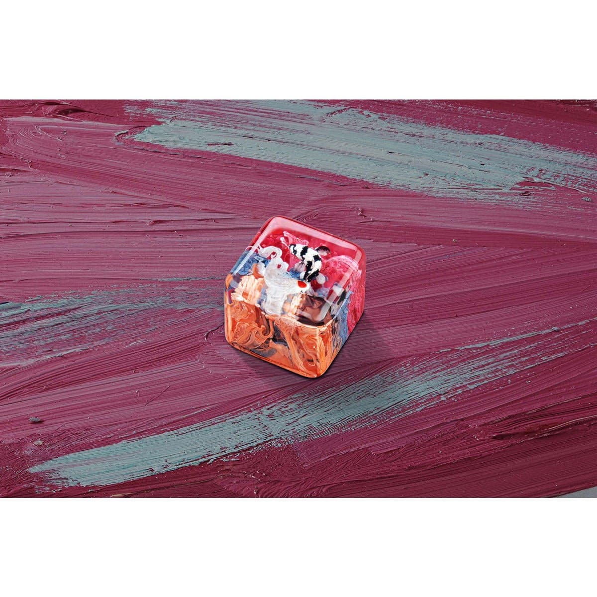 Keycap Artisan Jelly Key Zen Pond IV – God’s creation artisan | Rose Showa.