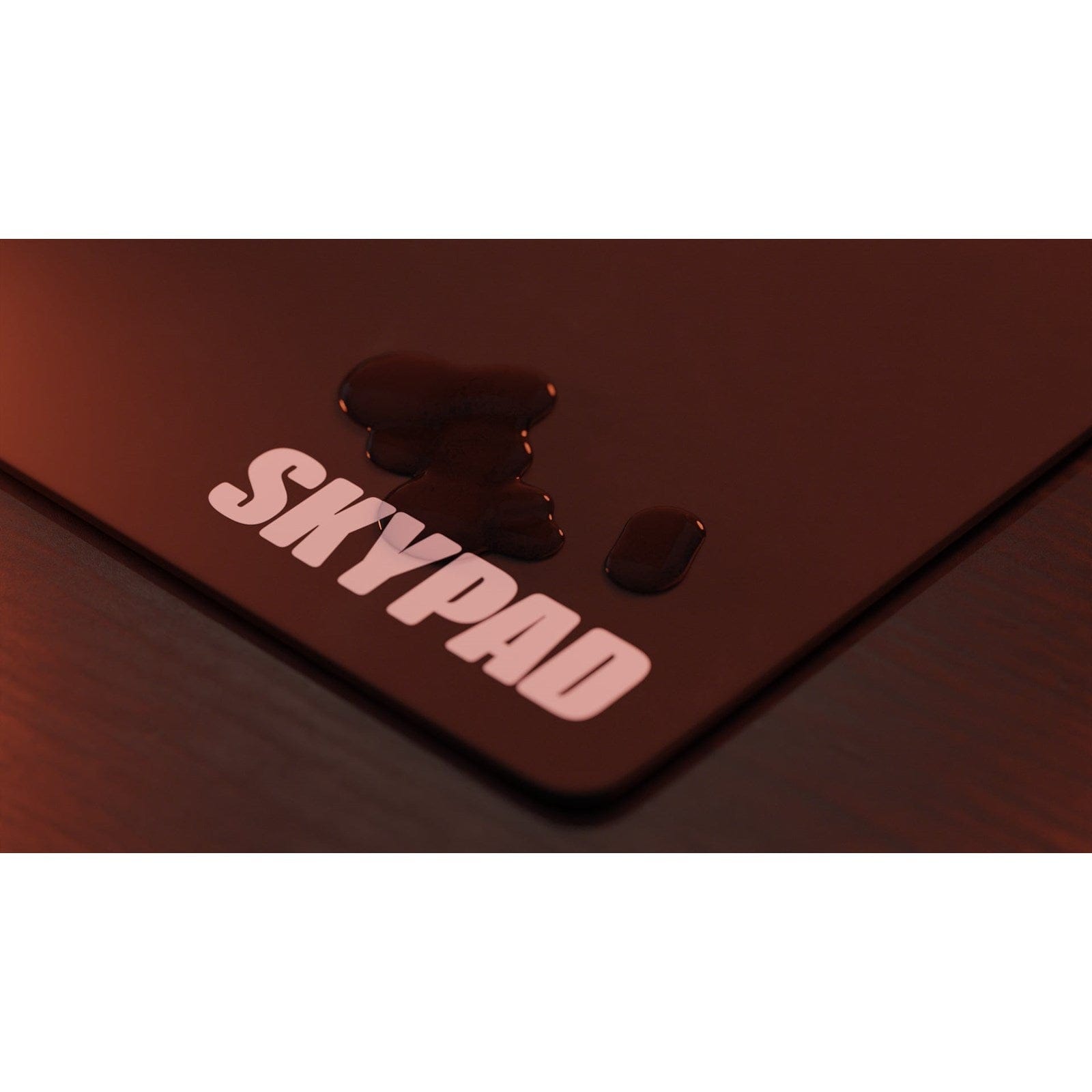 Lót chuột kính SkyPAD Glass 3.0 - XL (Black - Text Logo)