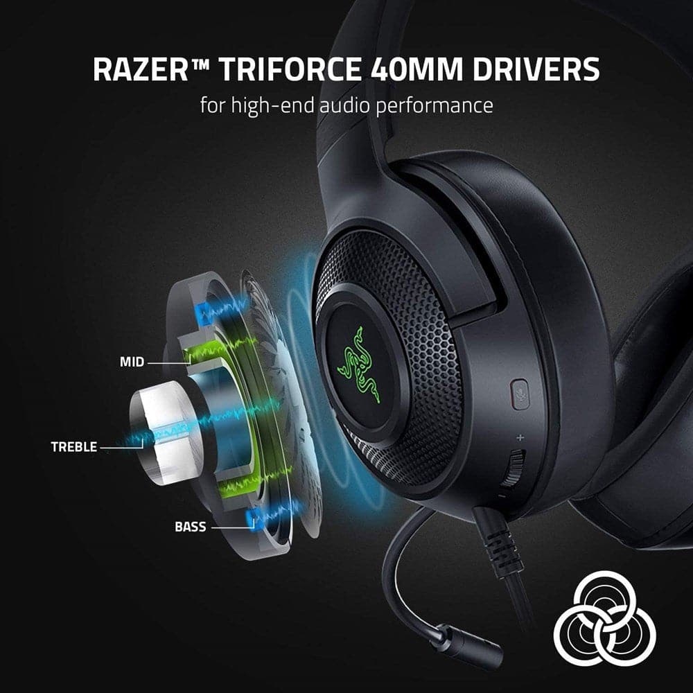 Tai nghe Razer Kraken V3 X USB - Đen