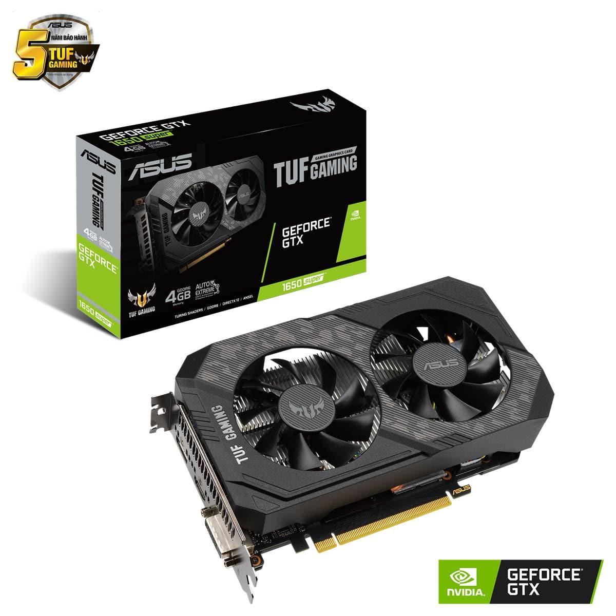 VGA ASUS TUF Gaming GeForce GTX 1650 Super OC 4G