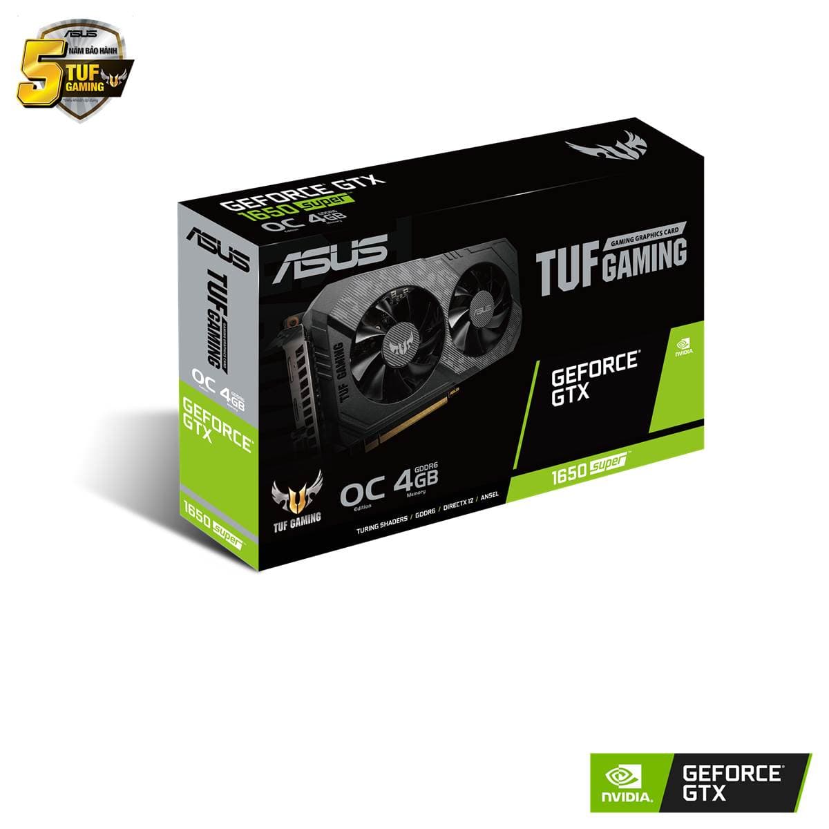 VGA ASUS TUF Gaming GeForce GTX 1650 Super OC 4G.