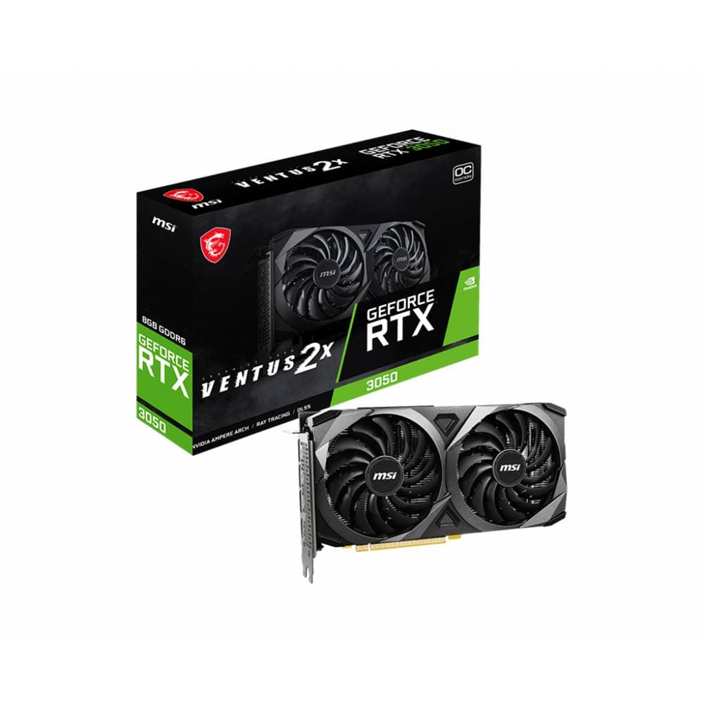 VGA MSI GeForce RTX 3050 Ventus 2X OC 8G.